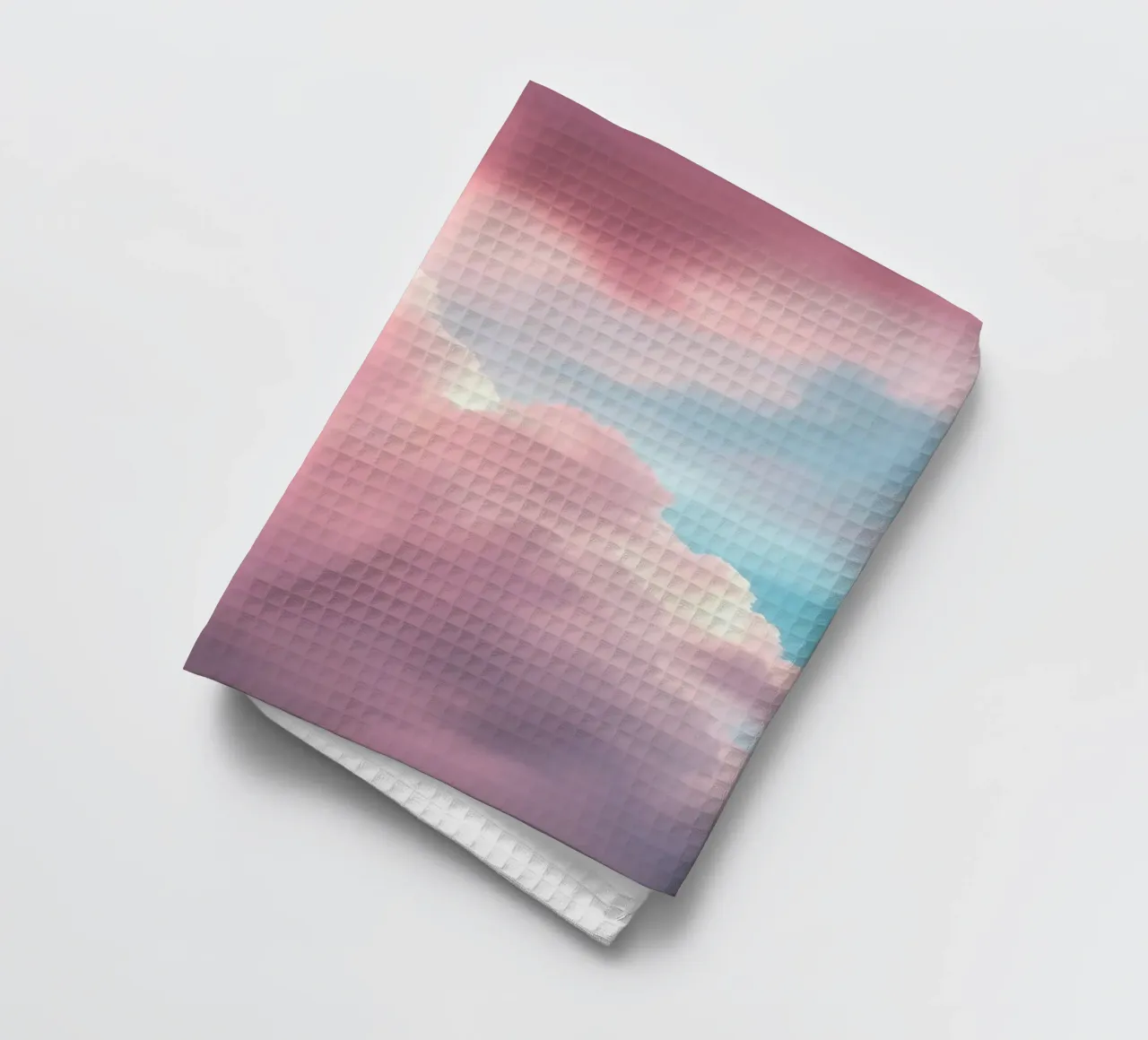 Vibrant cloud formations create a stunning abstract tea towel by DesignDoodle