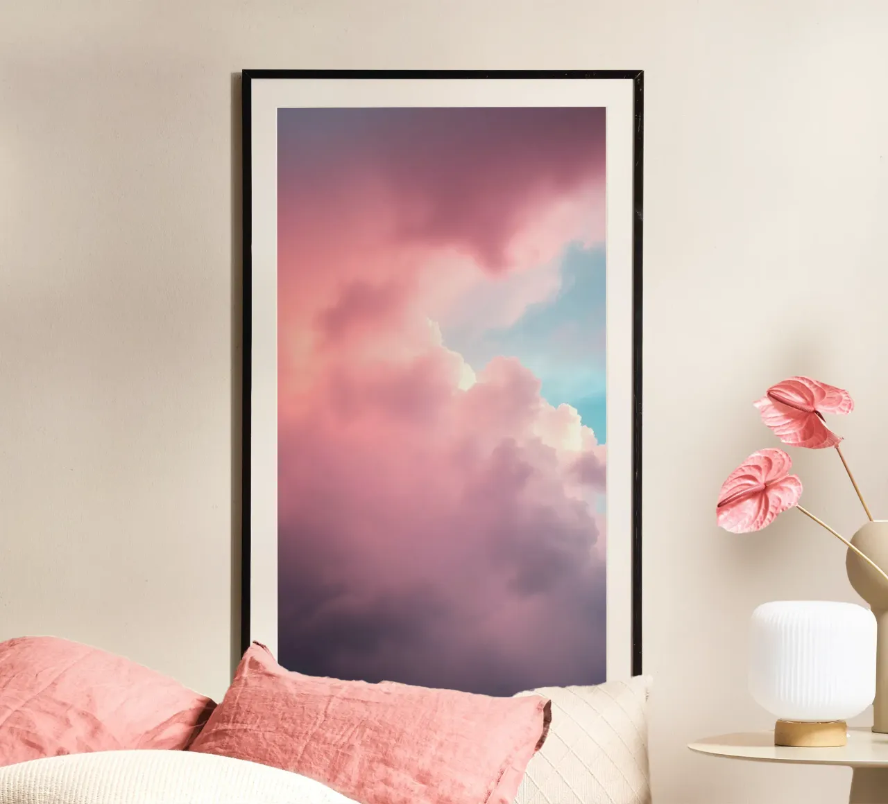 Vibrant cloud formations create a stunning abstract poster by DesignDoodle