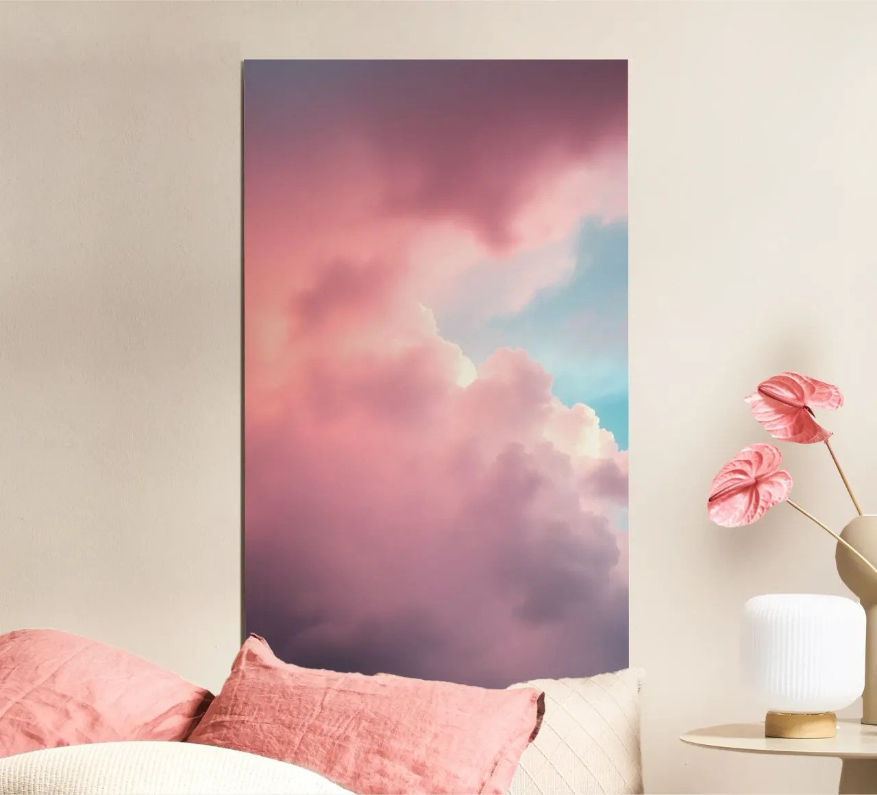 Vibrant cloud formations create a stunning abstract poster by DesignDoodle