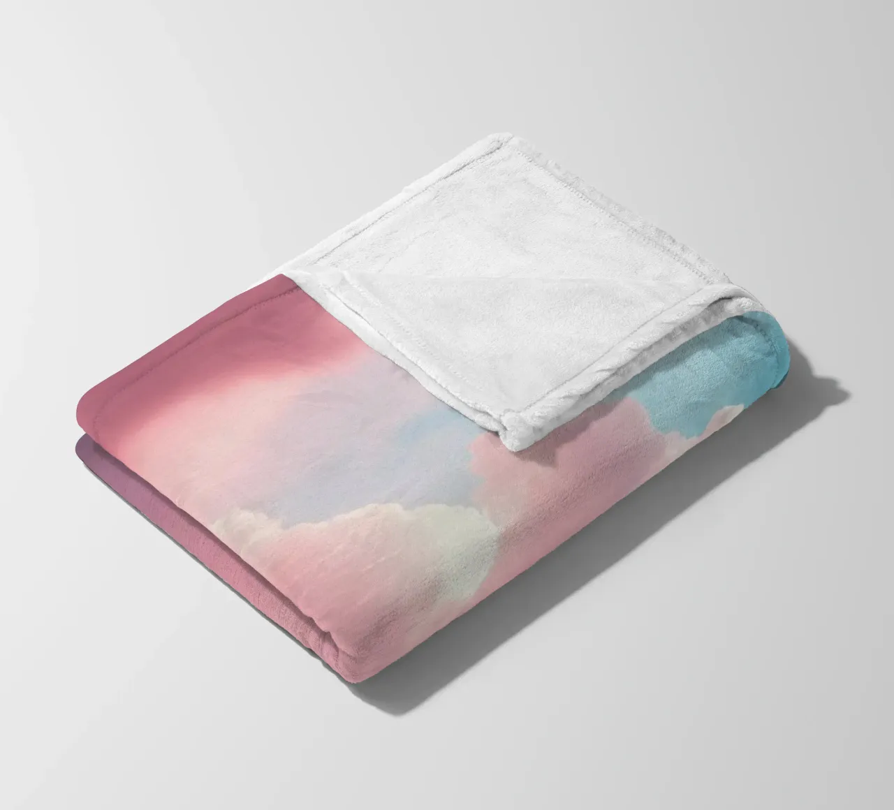 Vibrant cloud formations create a stunning abstract fleece blanket by DesignDoodle
