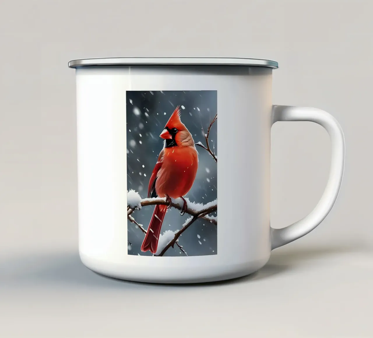 Poster minimalista 253 tazza in smalto da Kadynce