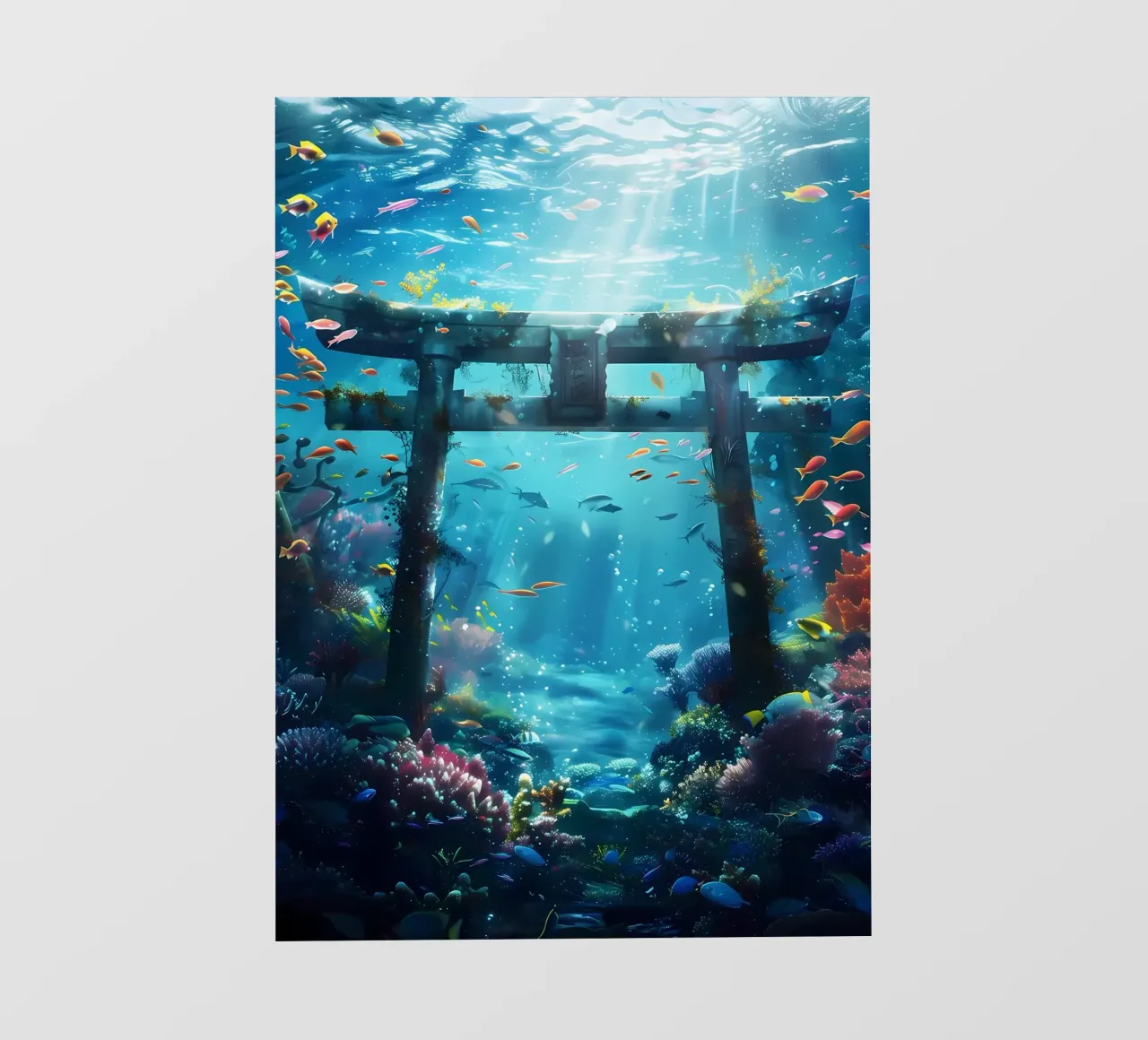 Porta Torii subacquea telo in pvc da Ginnery