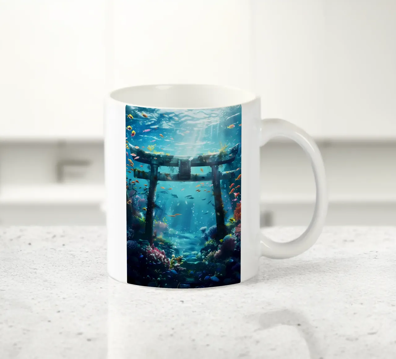 Porta Torii subacquea tazza in ceramica da Ginnery