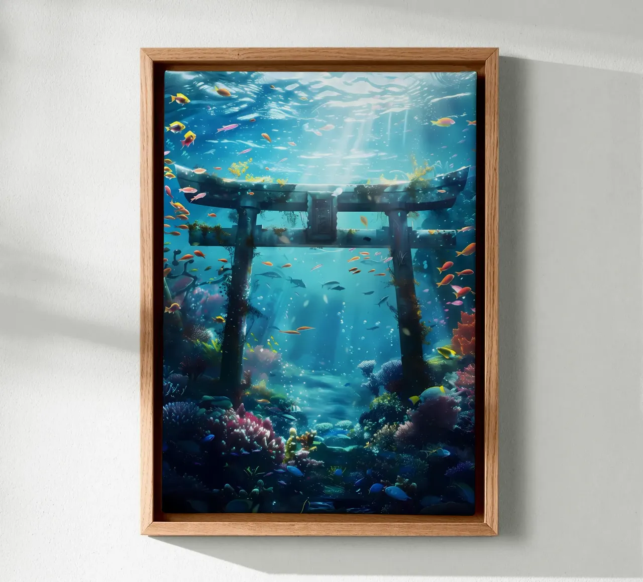 Porta Torii subacquea tela con Cornice a cassetta da Ginnery