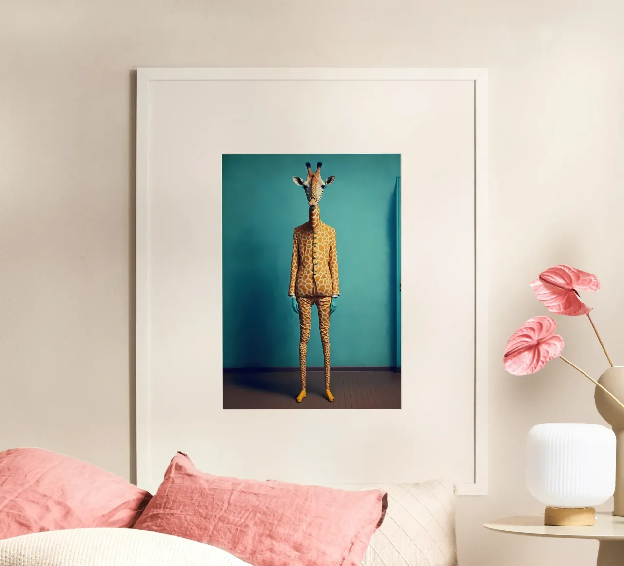 Ritratto di giraffa poster da Mikesell