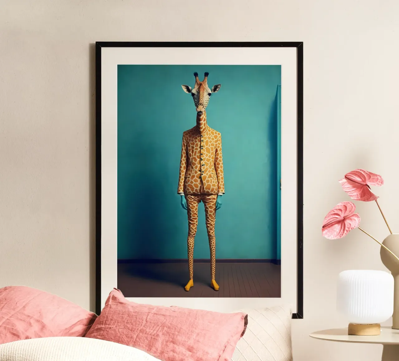 Ritratto di giraffa poster da Mikesell