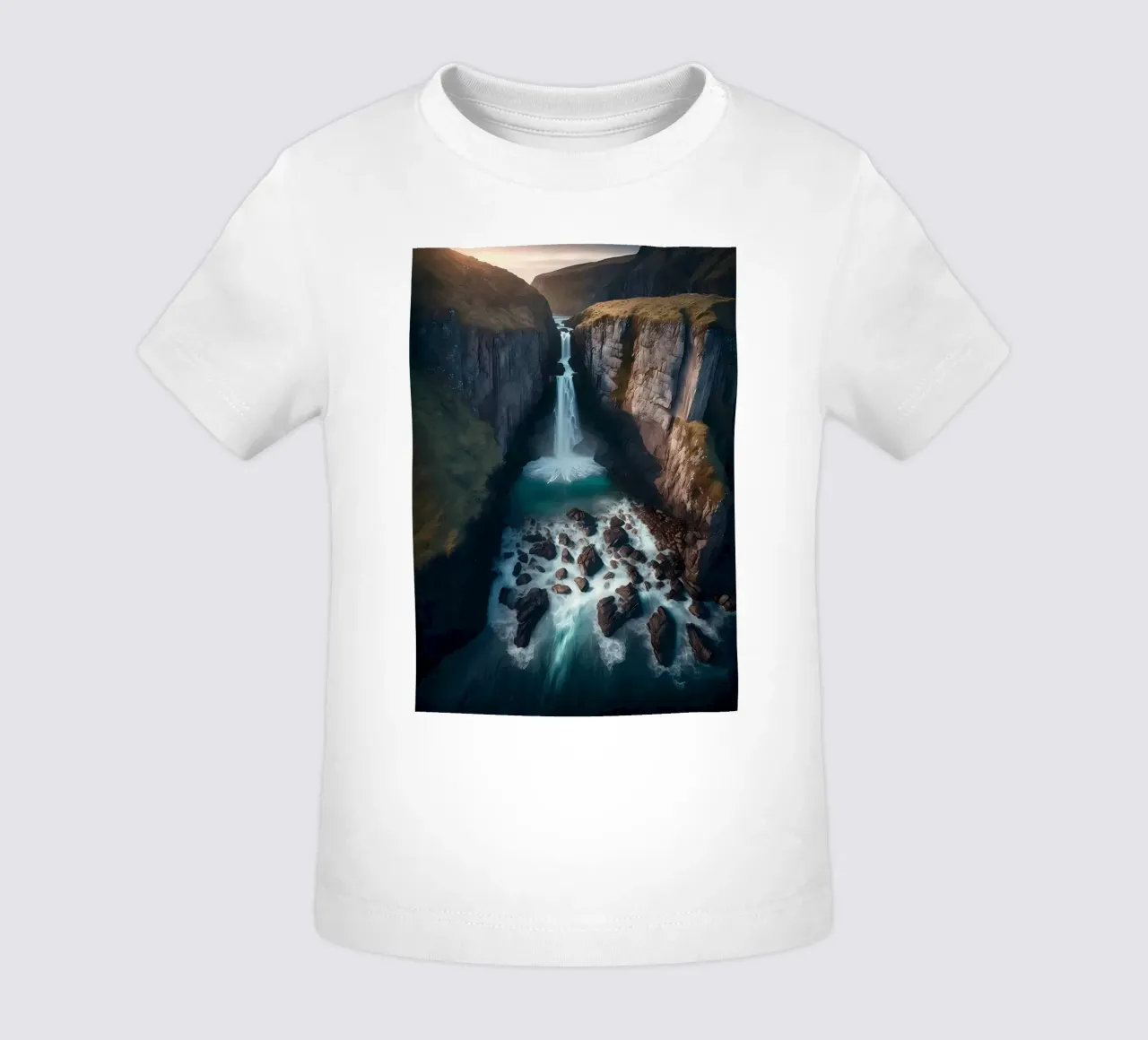 Cascata che scorre maglietta neonato da Mikesell