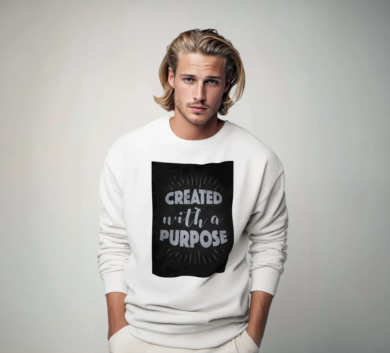 Creato con uno scopo Dio felpa da Delaplane