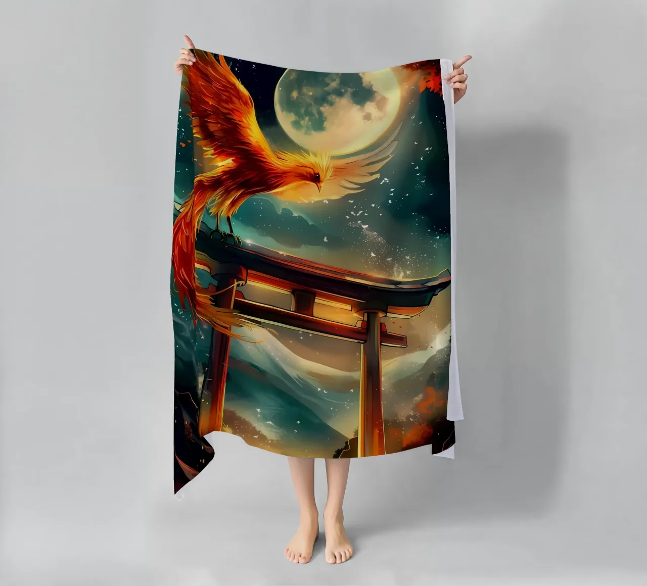 Phoenix Rising Torii telo mare da Ginnery