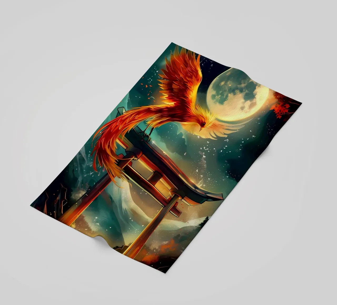 Phoenix Rising Torii telo mare da Ginnery