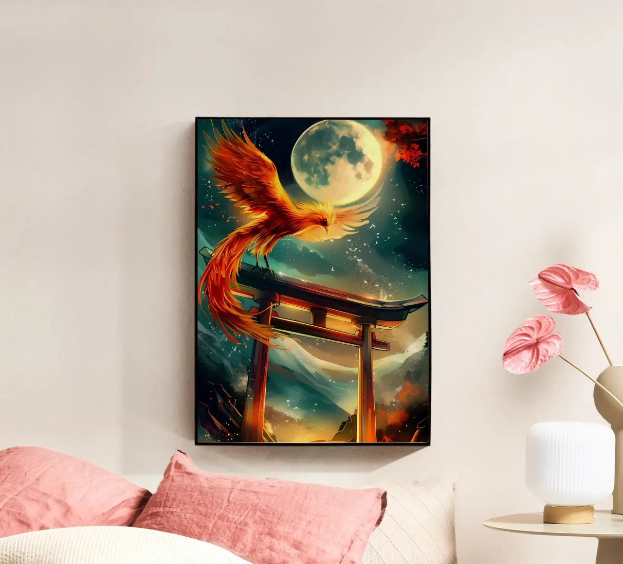 Phoenix Rising Torii acrylic glass by Ginnery