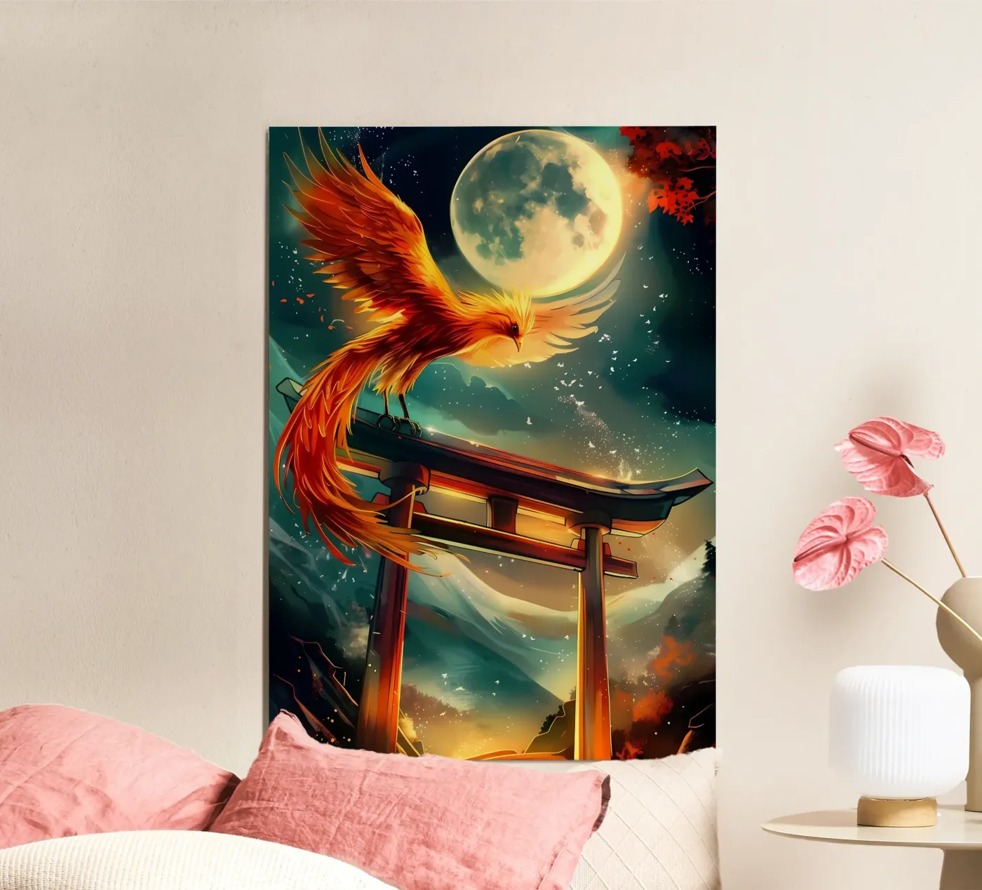 Phoenix Rising Torii poster da Ginnery