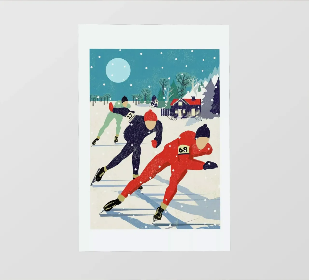 Speed Skaters pellicola backlit da Rocket68
