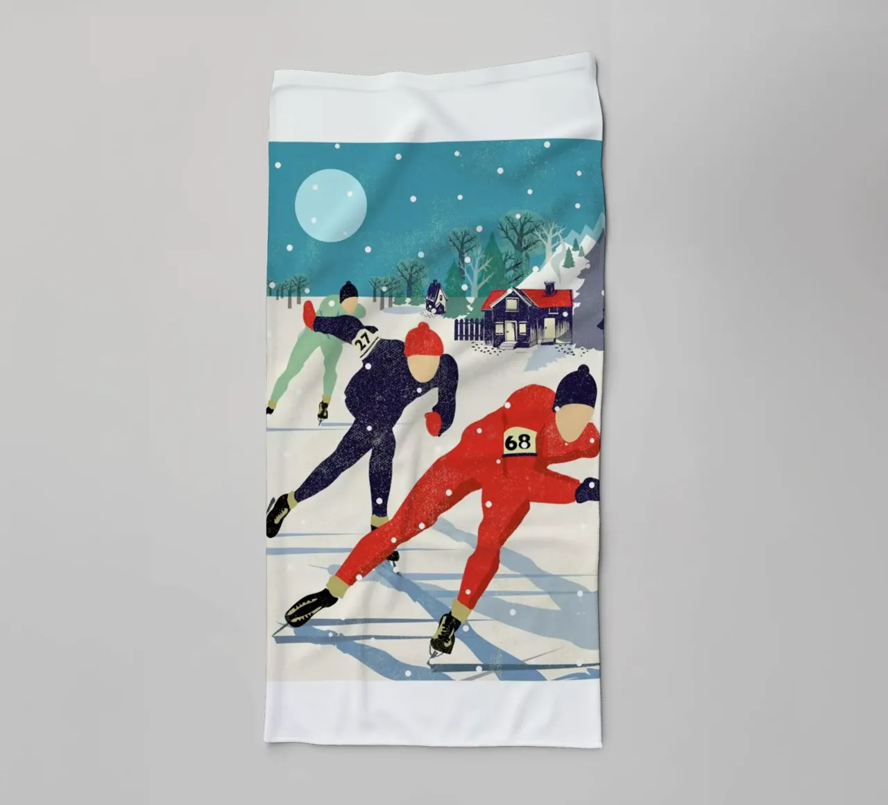 Speed Skaters asciugamano da bagno da Rocket68