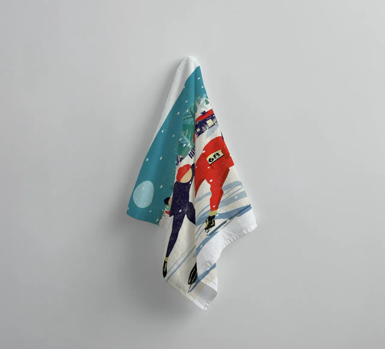 Speed Skaters asciugamano da bagno da Rocket68