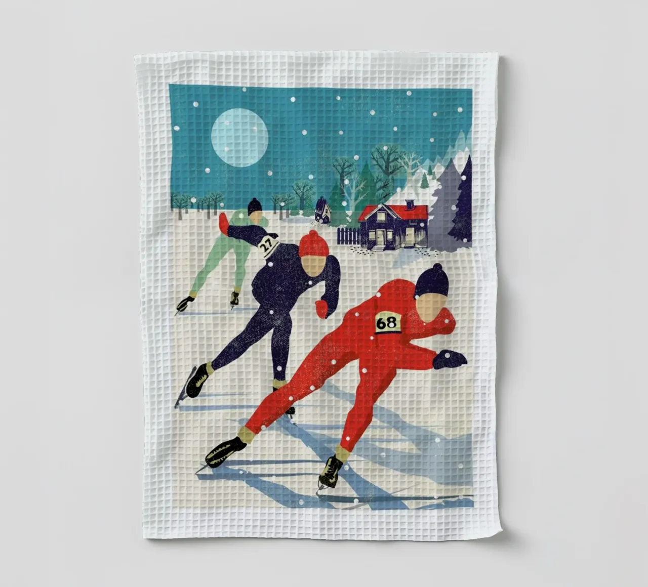 Speed Skaters canovaccio da cucina da Rocket68