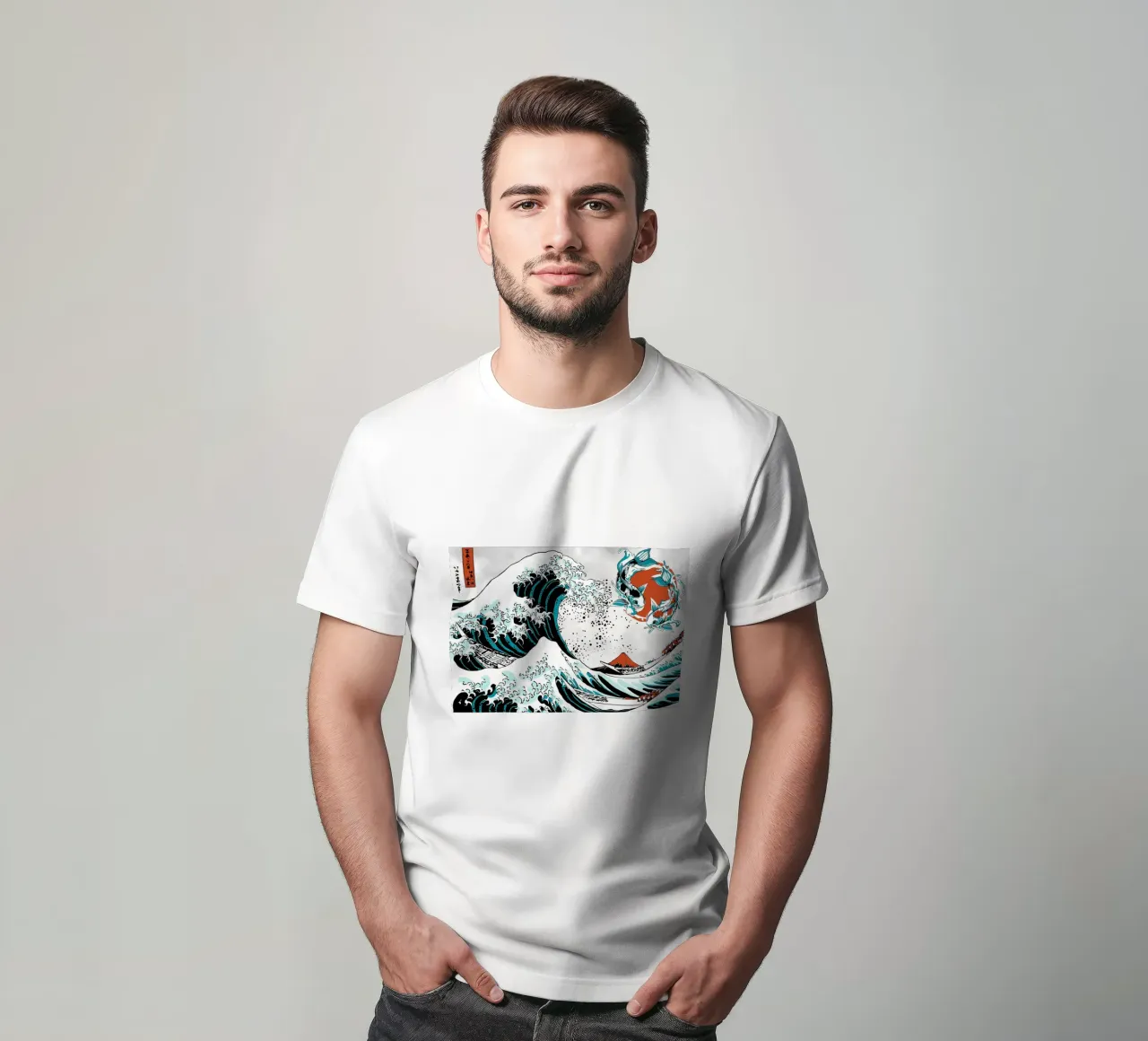 Pesce Koi giapponese Yin Yang t-shirt da Mikesell