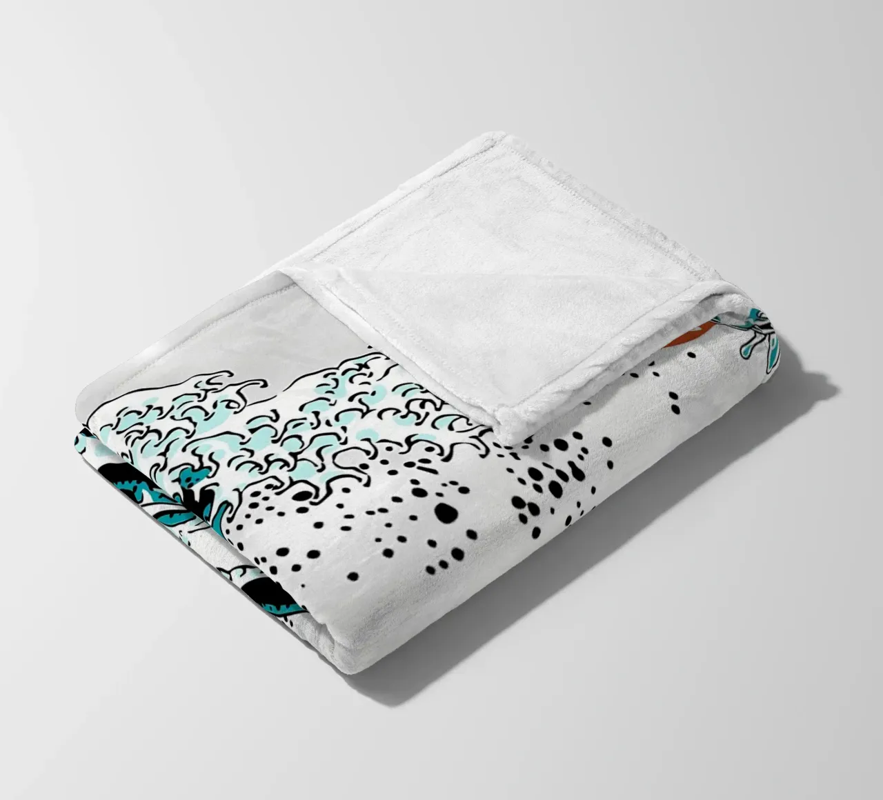 Pesce Koi giapponese Yin Yang coperta in pile da Mikesell