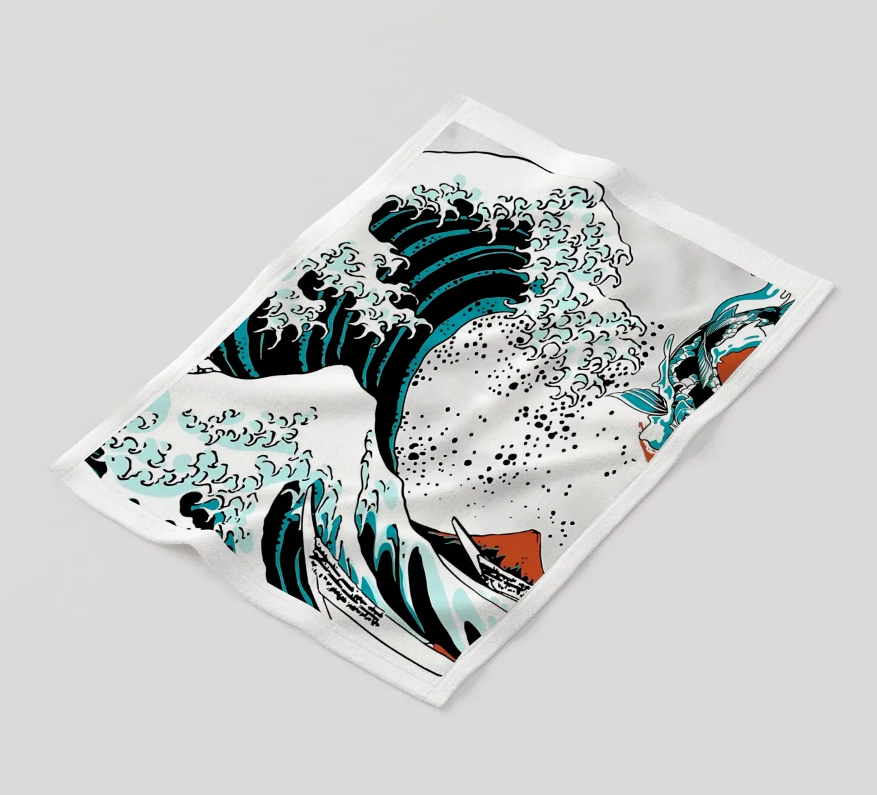 Pesce Koi giapponese Yin Yang coperta in pile da Mikesell