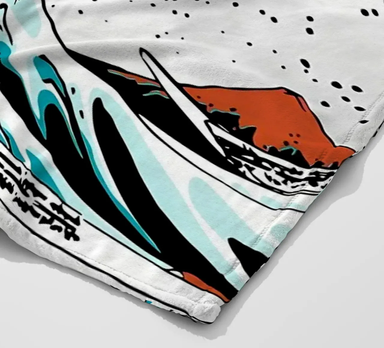 Pesce Koi giapponese Yin Yang coperta in pile da Mikesell