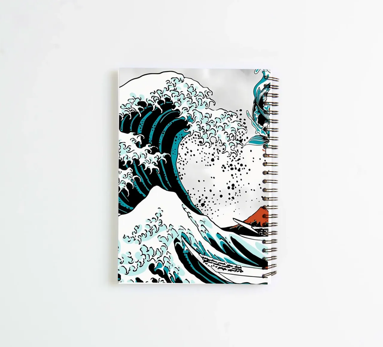 Japanese Koi Fish Yin Yang spiral notebook by Mikesell