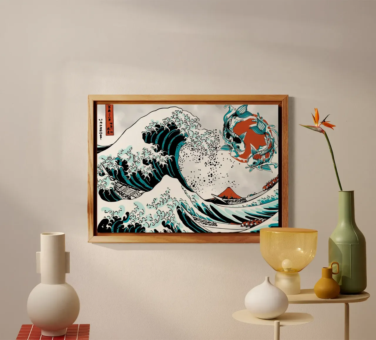 Pesce Koi giapponese Yin Yang alluminio dibond da Mikesell