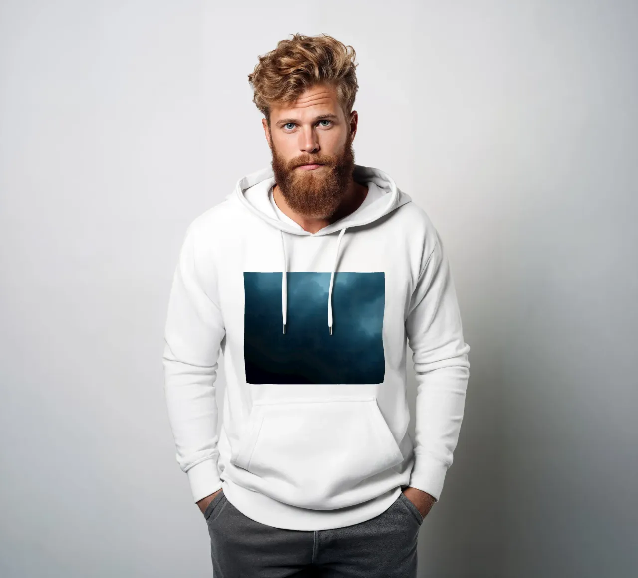 Nuvole scure e tempestose si addensano in un cielo crepuscolare felpa con cappuccio da DesignDoodle