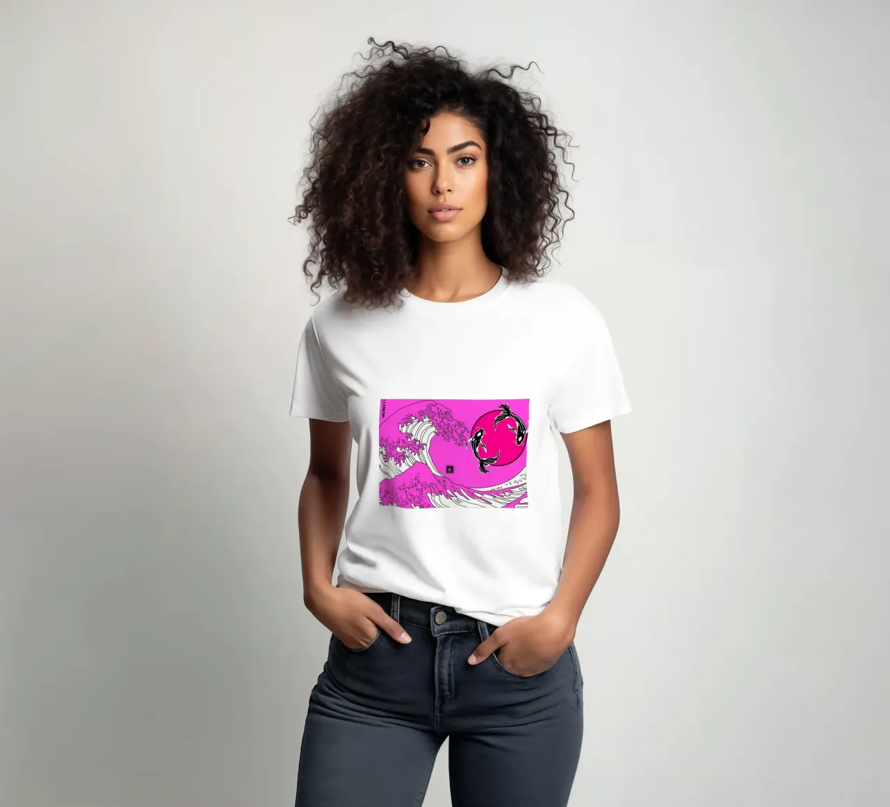 Pesce Koi giapponese Yin Yang t-shirt da Mikesell