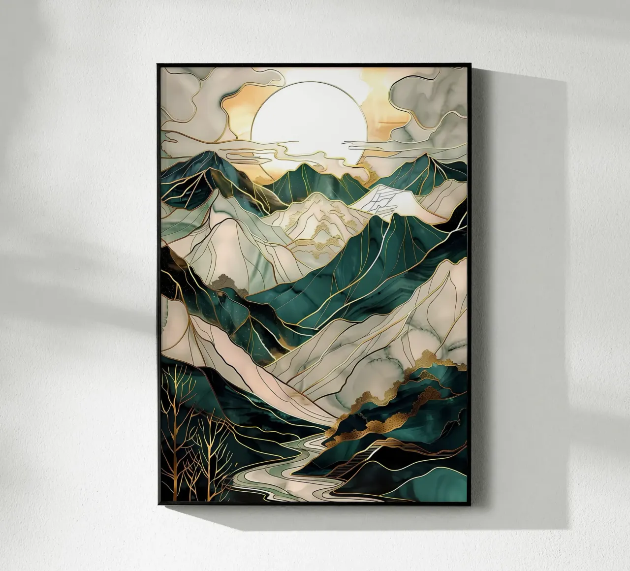 Abstract Mountain Art plexiglass da Ginnery