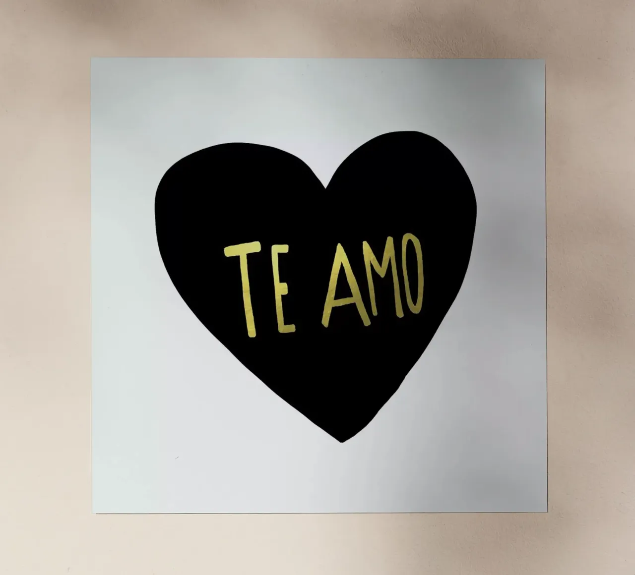 Te amo pellicola backlit da Leah Flores