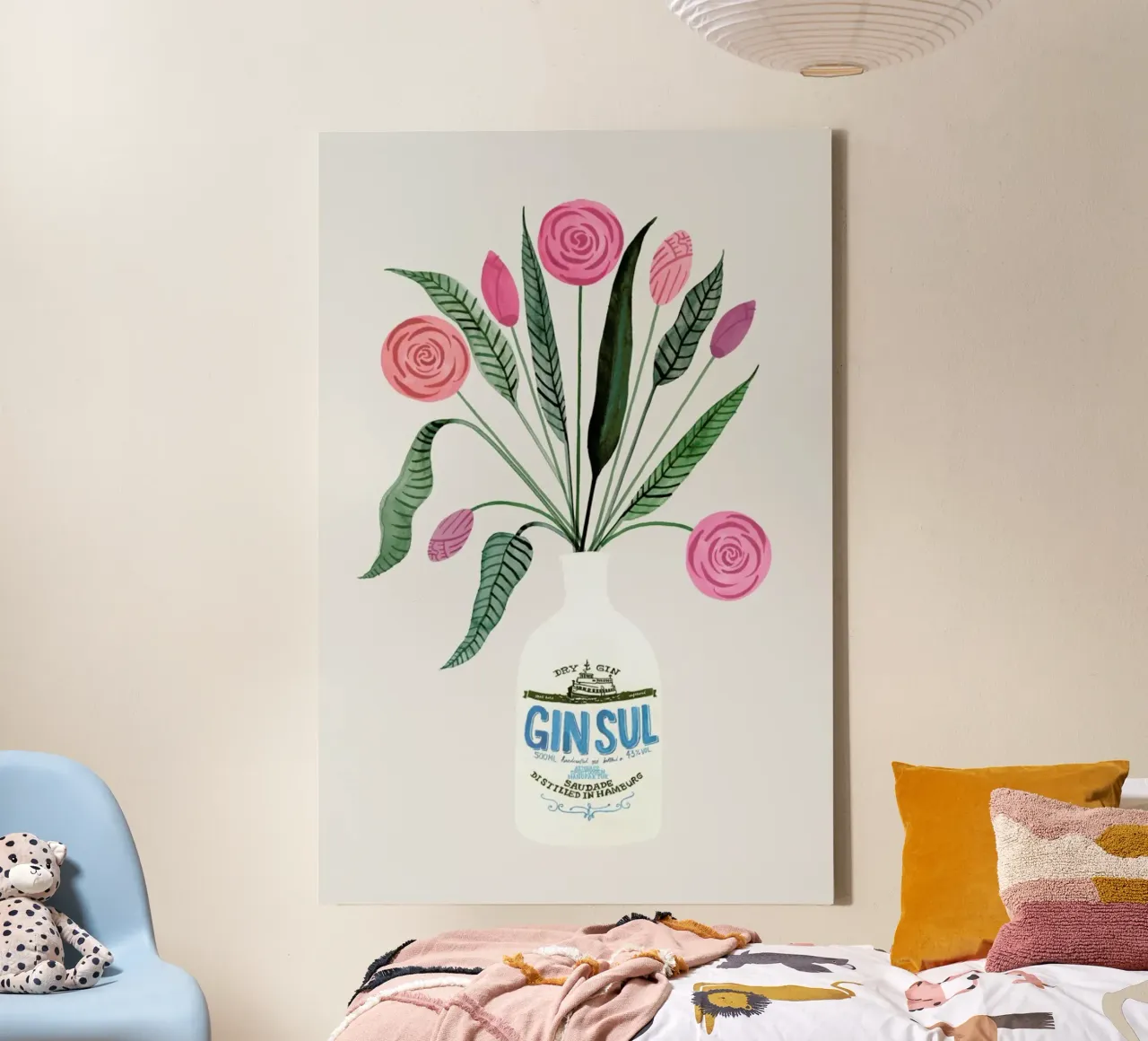 Ginspiration No. 3 tela con Cornice a cassetta da typealive