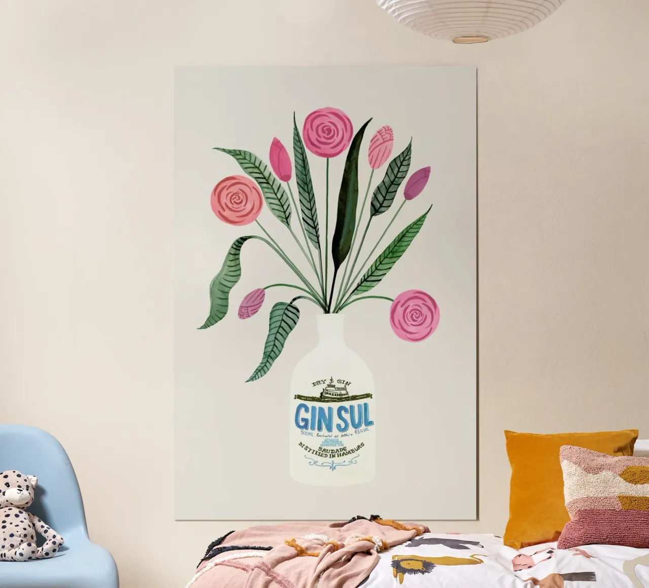 Ginspiration No. 3 poster con telaio in plastica da typealive