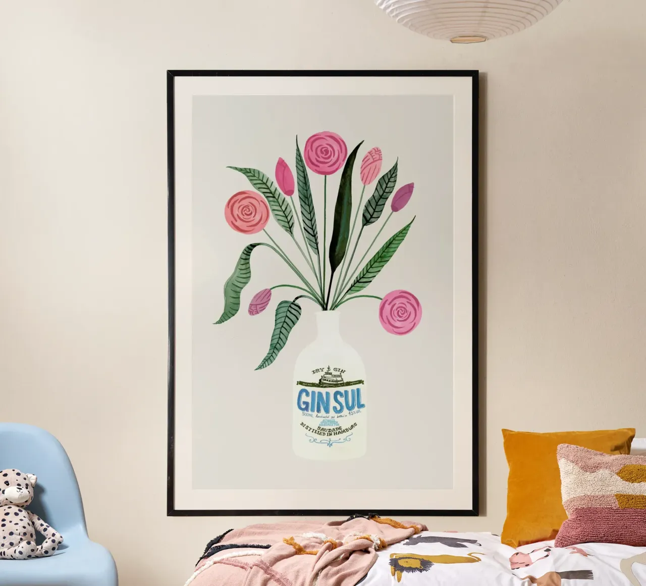 Ginspiration No. 3 poster con telaio in plastica da typealive