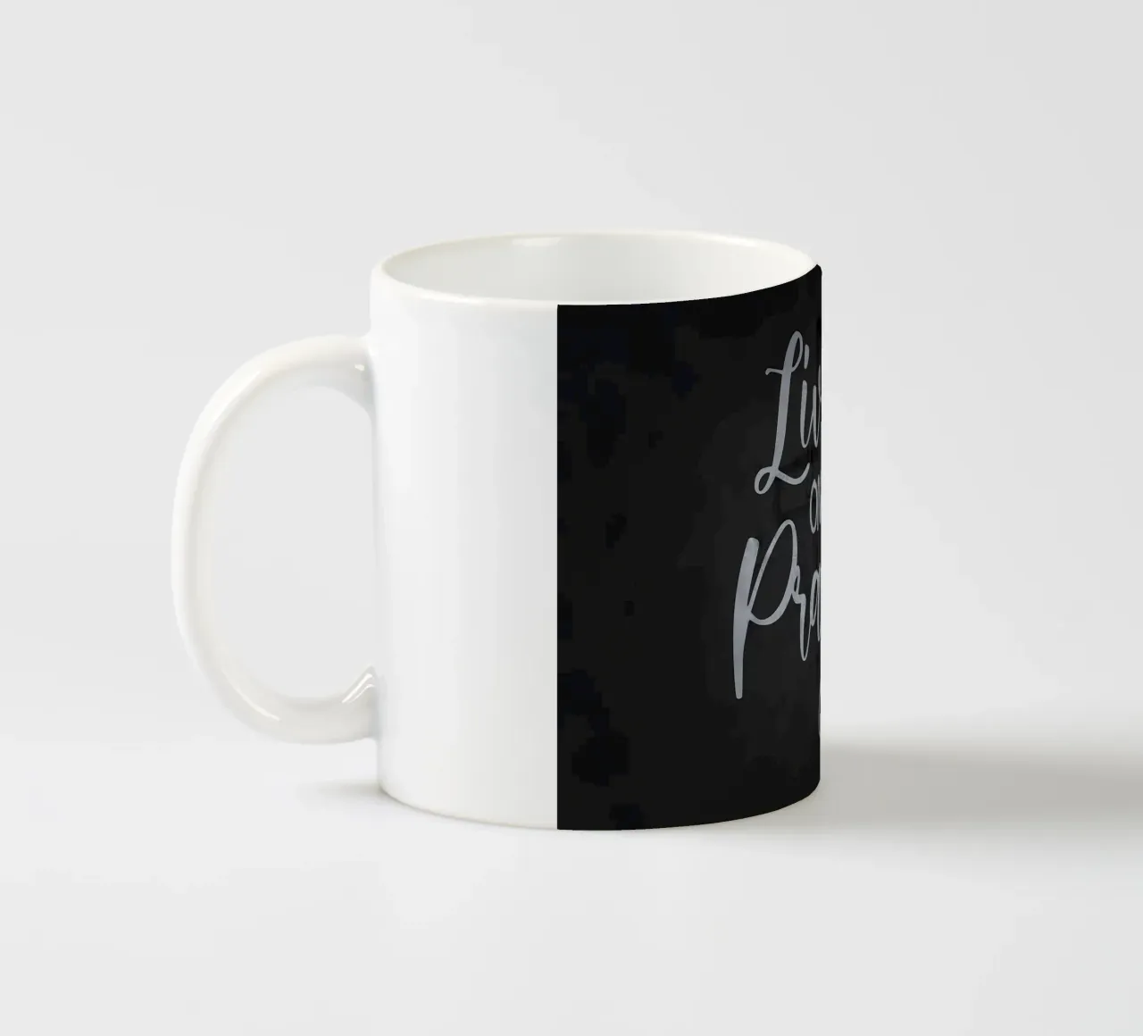 Livin On A Prayer Keramik Tasse von Delaplane