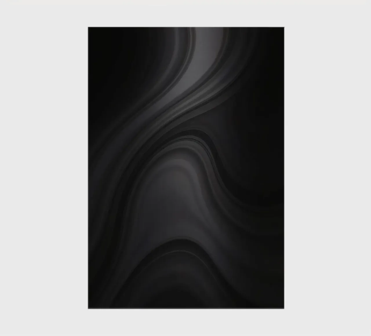 Elegant abstract black and gray swirls notebook by DesignDoodle
