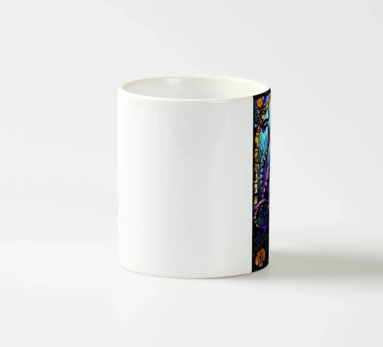 Polpo in vetro colorato tazza in ceramica da Ginnery