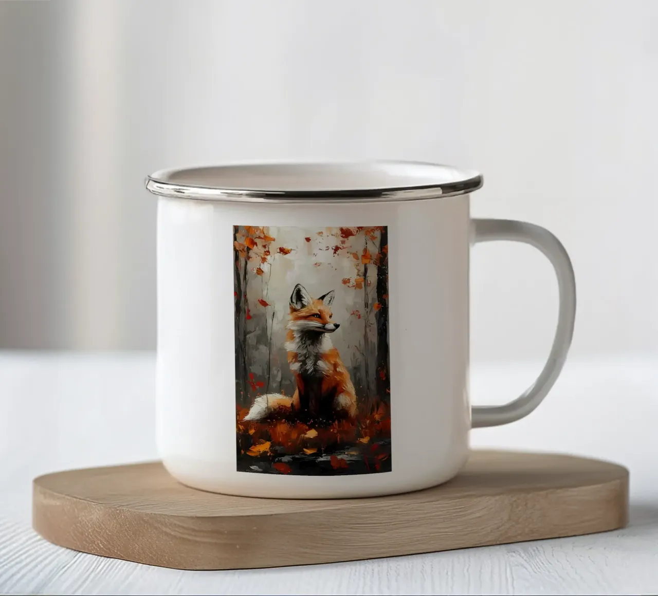 Poster minimalista 263 tazza in smalto da Kadynce