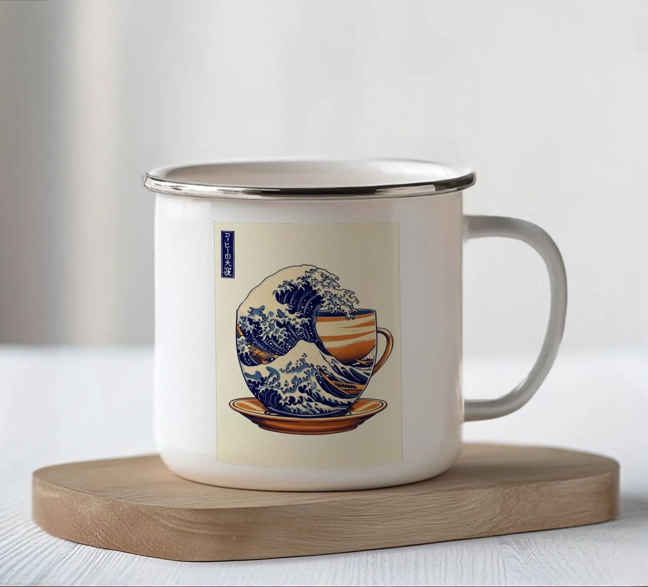 Mystical Phoenix Bird enamel mug by Ruth