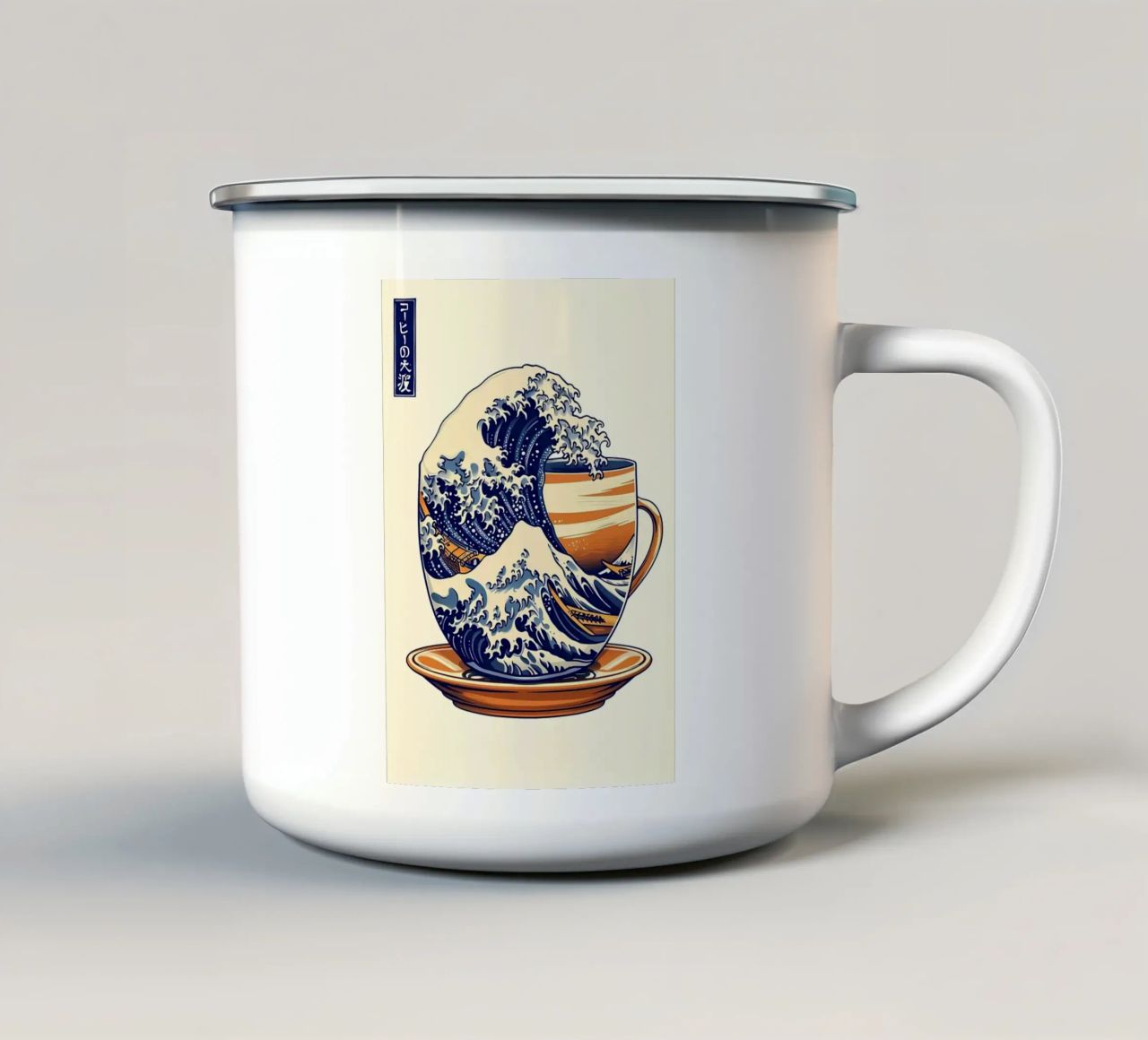 Mystical Phoenix Bird enamel mug by Ruth