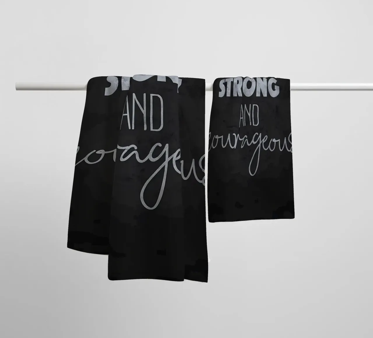 Be Strong and Courageous towel by Delaplane