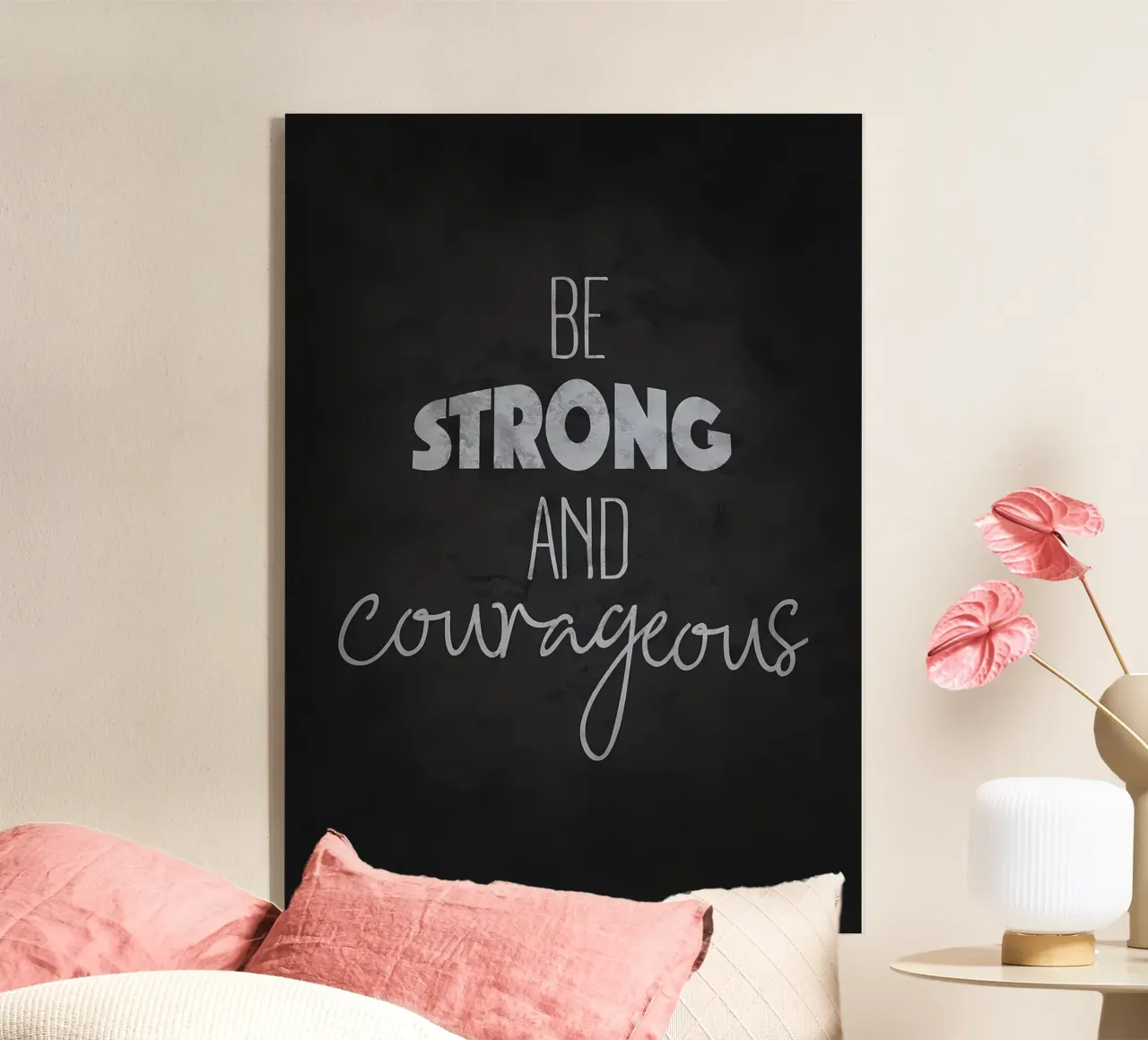 Siate forti e coraggiosi plexiglass da Delaplane