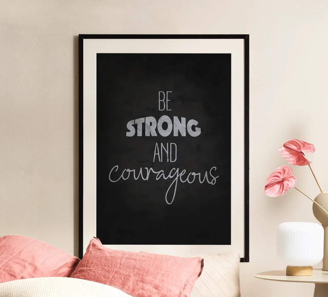 Be Strong and Courageous hahnemühle by Delaplane