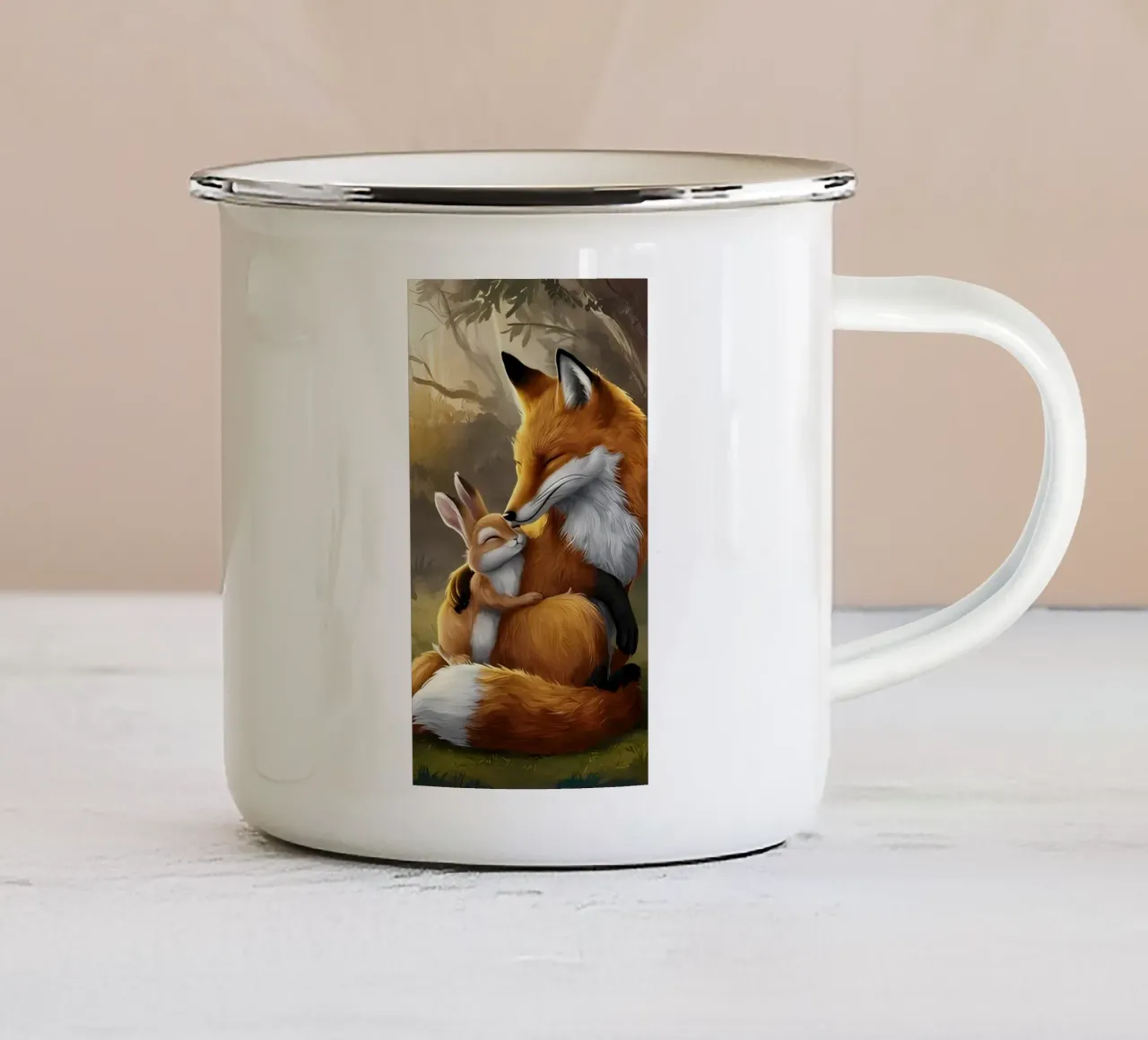 Poster minimalista 264 tazza in smalto da Kadynce