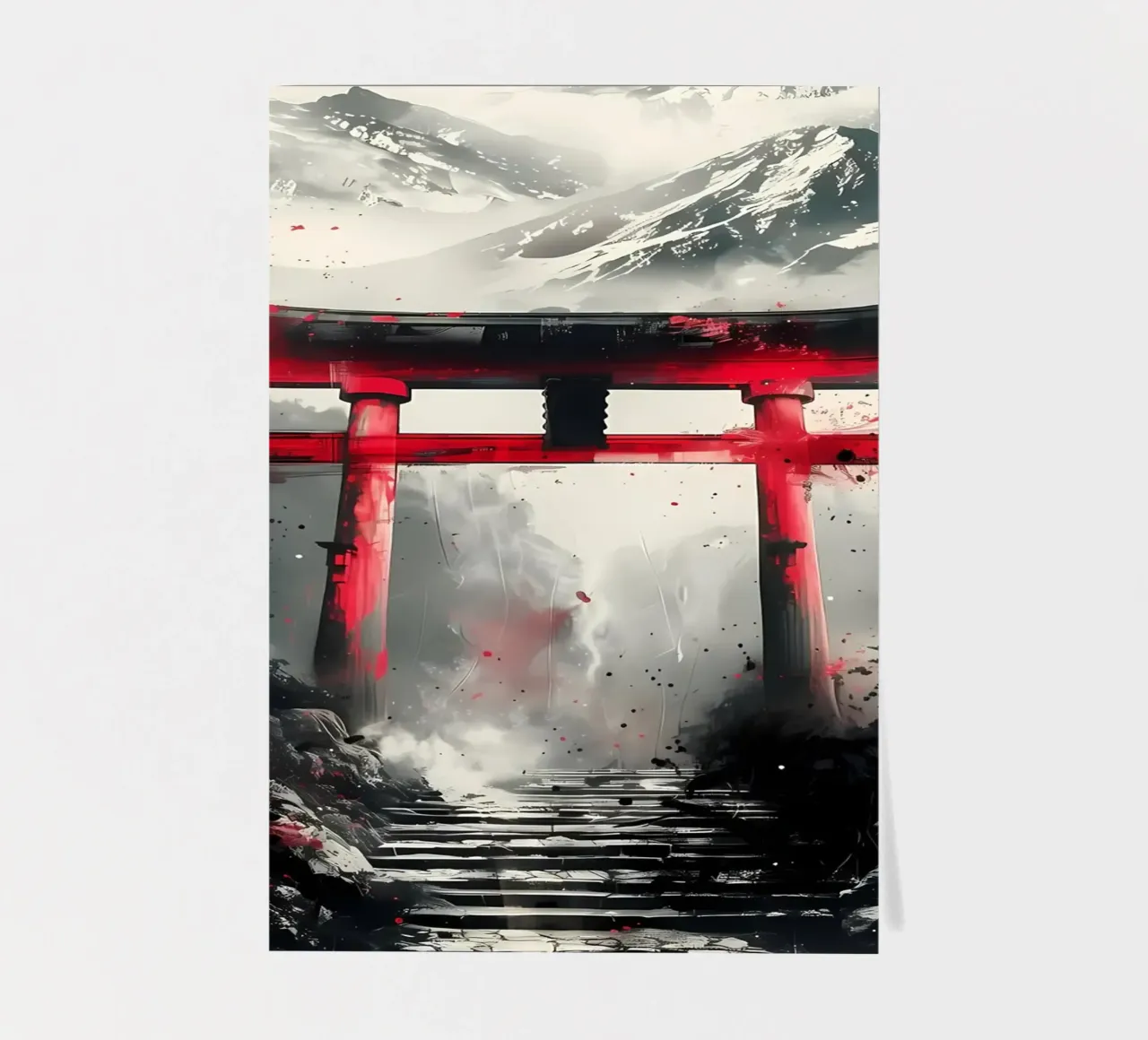 Japanese Torii Gate Ink sticker sheet by Ginnery