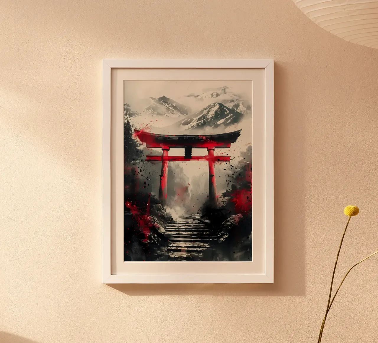 Japanese Torii Gate Ink hahnemühle by Ginnery
