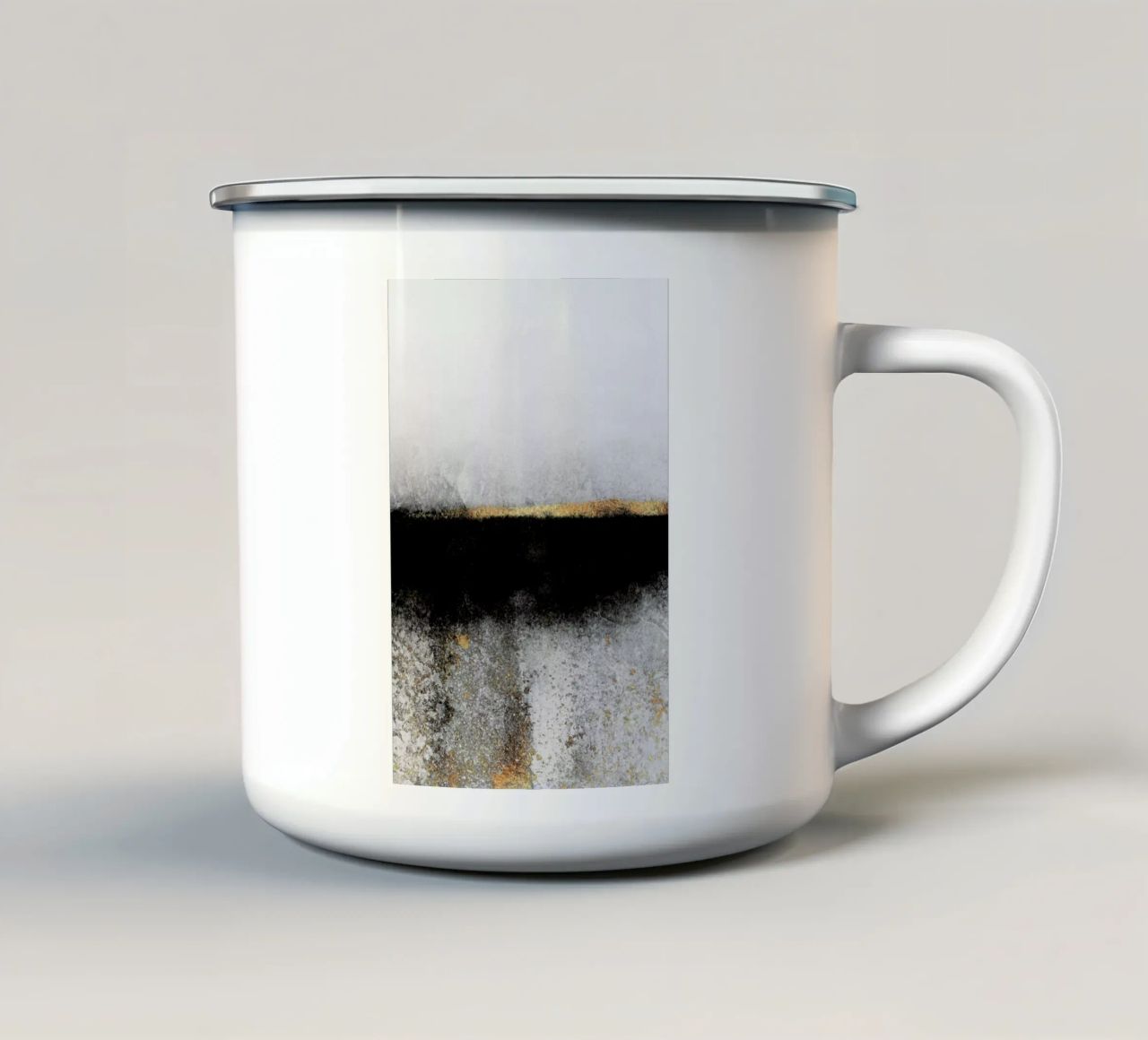 Soot and Gold tazza in smalto da Elisabeth Fredriksson