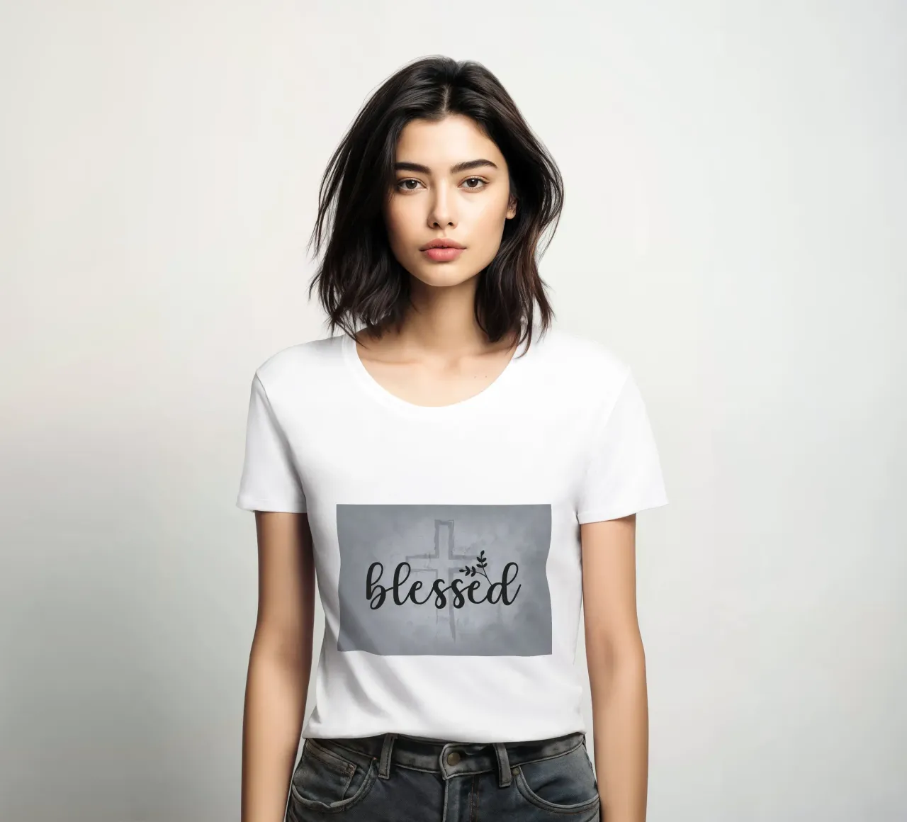 Blessed women's fitted t-shirt by Delaplane