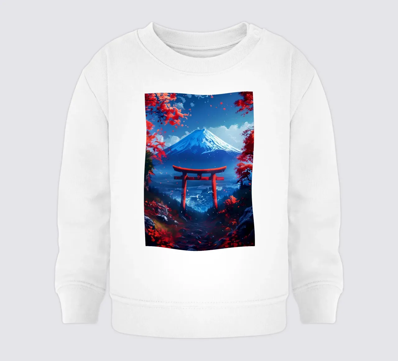 Porta Torii Monte Fuji felpa neonato da Ginnery
