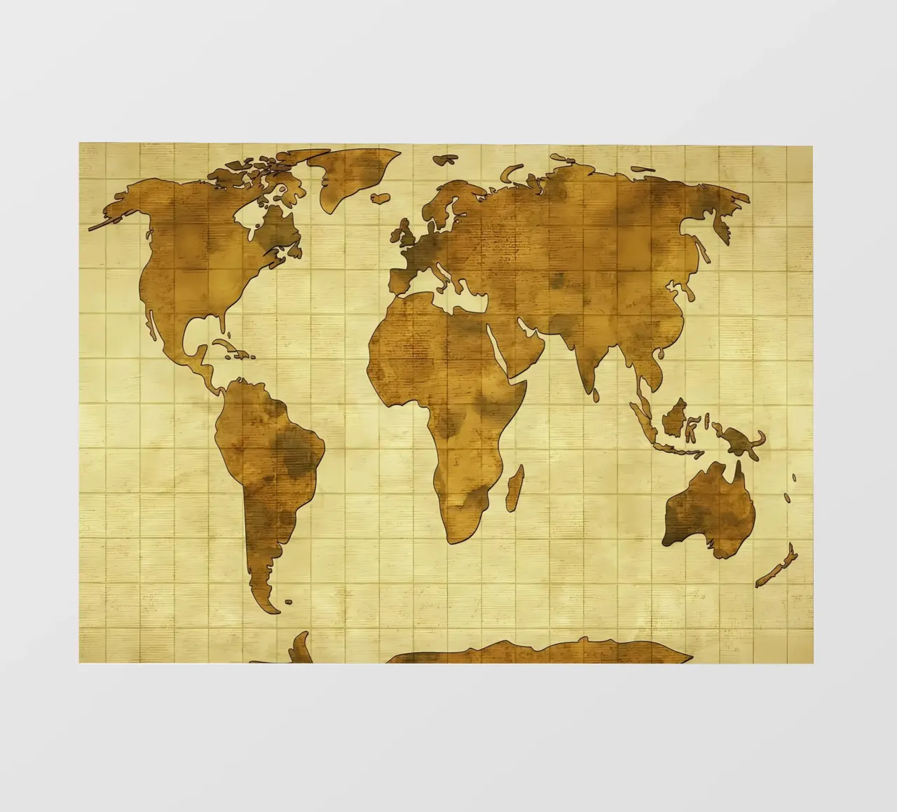 Old World Map Vintage backlit film by Mikesell