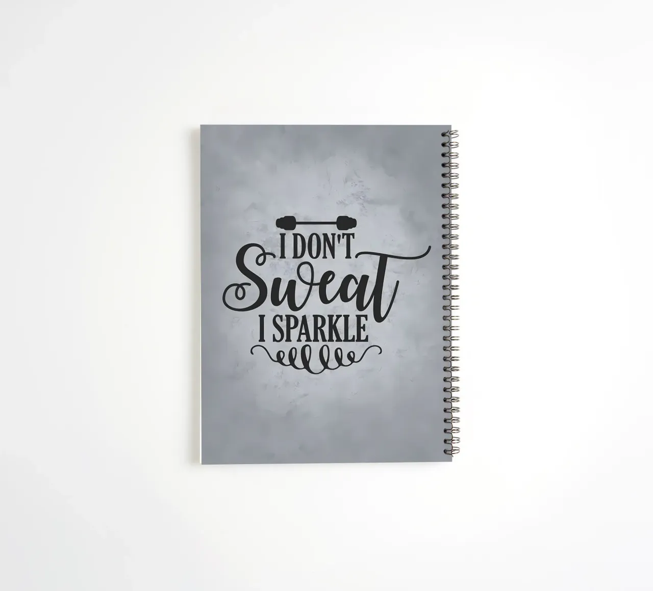 I Dont Sweat I Sparkle spiral notebook by Delaplane